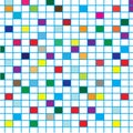 Colorful Squares with lines Royalty Free Stock Photo