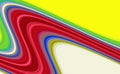 Colorful sred blue yellow lines, rainbow waves lines, contrast abstract background Royalty Free Stock Photo