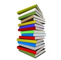 Colorful stack of books