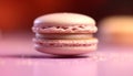 A colorful stack of macaroons, a French gourmet dessert generated by AI