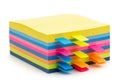 Colorful stack of post-it notes for organizing ideas Royalty Free Stock Photo