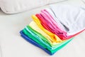 Colorful Stack of T Shirt