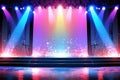 Colorful stage background new design. Royalty Free Stock Photo