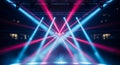 Colorful Stage Light Beams Concert Abstract Background Royalty Free Stock Photo