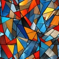 a colorful stained glass background with many different colors Royalty Free Stock Photo