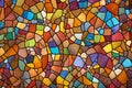 Colorful stained glass wall texture,  Abstract background and texture for design Royalty Free Stock Photo