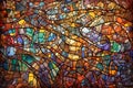 Colorful stained glass window abstract background,  Colorful stained glass texture Royalty Free Stock Photo