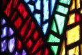 Colorful stained glass window church Royalty Free Stock Photo