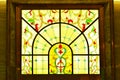 Colorful stained glass window Royalty Free Stock Photo
