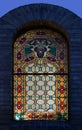 Colorful stained glass window