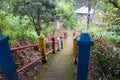 colorful stairs on Aco lake, West Kutai, East Kalimantan, Indonesia