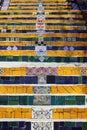 Colorful stairs of Escadaria Selaron, Rio de Janeiro Royalty Free Stock Photo