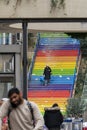 Colorful Stairs in Istanbul