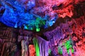 Colorful stalactites Royalty Free Stock Photo