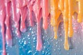 Colorful Stalactites of Dripping Paint