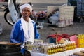 Street seller. Djema el Fna square. Marrakesh. Morocco