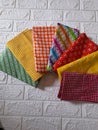 colorful stamped batik cloth