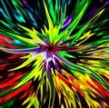 Colorful star burst Royalty Free Stock Photo