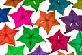 Colorful star fruit on white background Royalty Free Stock Photo