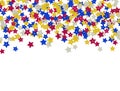 Colorful star shape sequins background