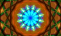 Colorful star-shaped mandala Art Royalty Free Stock Photo