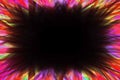 Colorful starburst border Royalty Free Stock Photo