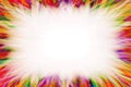 Colorful starburst border Royalty Free Stock Photo