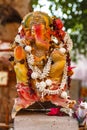 Colorful statue of Lord Ganesha a Hindu God, Bikaner, Rajasthan, India