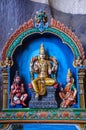 Colorful Statues of various Hindu Gods in Batu cave temple, Malaysia