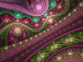 Colorful steampunk fractal clockwork