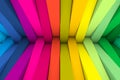 Colorful steps abstract background 3D