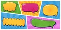 Colorful sticker phrase. Royalty Free Stock Photo