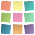 Colorful stickers - set of stickers - notes - noteboard - reminder - to do list