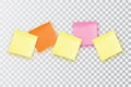 5 Colorful sticky note. Template for your projects. Five Sticker Royalty Free Stock Photo