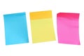 Colorful Sticky Notes on Black Background, Office Supplies, Organization or School Project Royalty Free Stock Photo