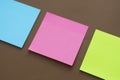 Colorful sticky notes mock up, copy space