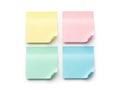 Colorful sticky notes set Royalty Free Stock Photo