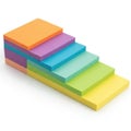 Colorful sticky notes stack isolated on white background Royalty Free Stock Photo