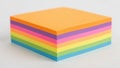Colorful sticky notes stack isolated on white background Royalty Free Stock Photo