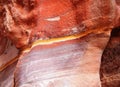 Colorful rock layers in Petra