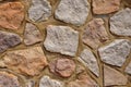 Colorful stone rock wall Royalty Free Stock Photo
