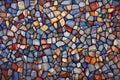 Colorful stone wall texture,  Abstract background and texture for design Royalty Free Stock Photo