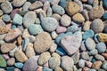 Colorful stones background on a beach Royalty Free Stock Photo