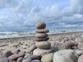 Colorful stones on Baltic sea coast, Lithuania