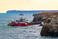 Crashed ship at Kamen Bryag Black Sea coast Bulgaria Royalty Free Stock Photo