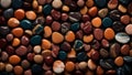 Colorful stones in a dark background.AI Generative Royalty Free Stock Photo
