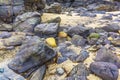 Colorful stones at higer bal cove Royalty Free Stock Photo