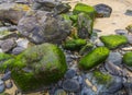 Colorful stones at higer bal cove Royalty Free Stock Photo