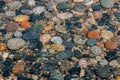 Colorful Stones, Lake Superior, Twelvemile Beach, Pictured Rocks Nat`l Lakeshore, MI Royalty Free Stock Photo