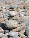 Colorful stones tower